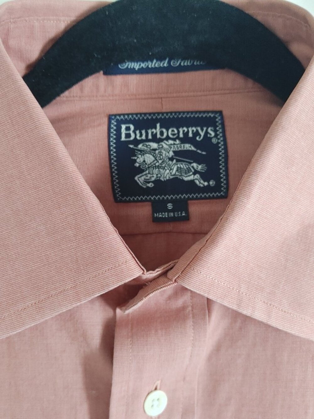 Burberry Men’s Long Sleeve Shirt – Size S – Classic Style